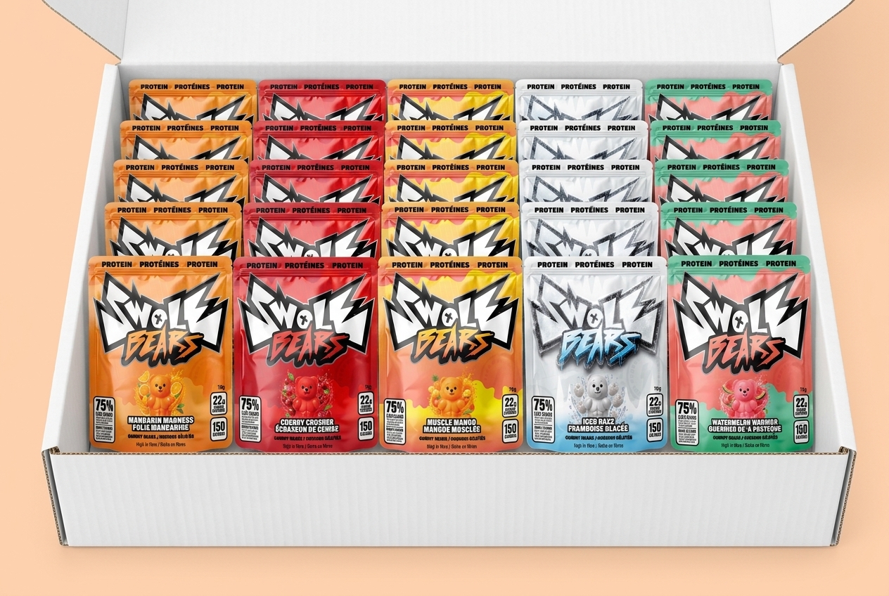 A packed 24-bag box