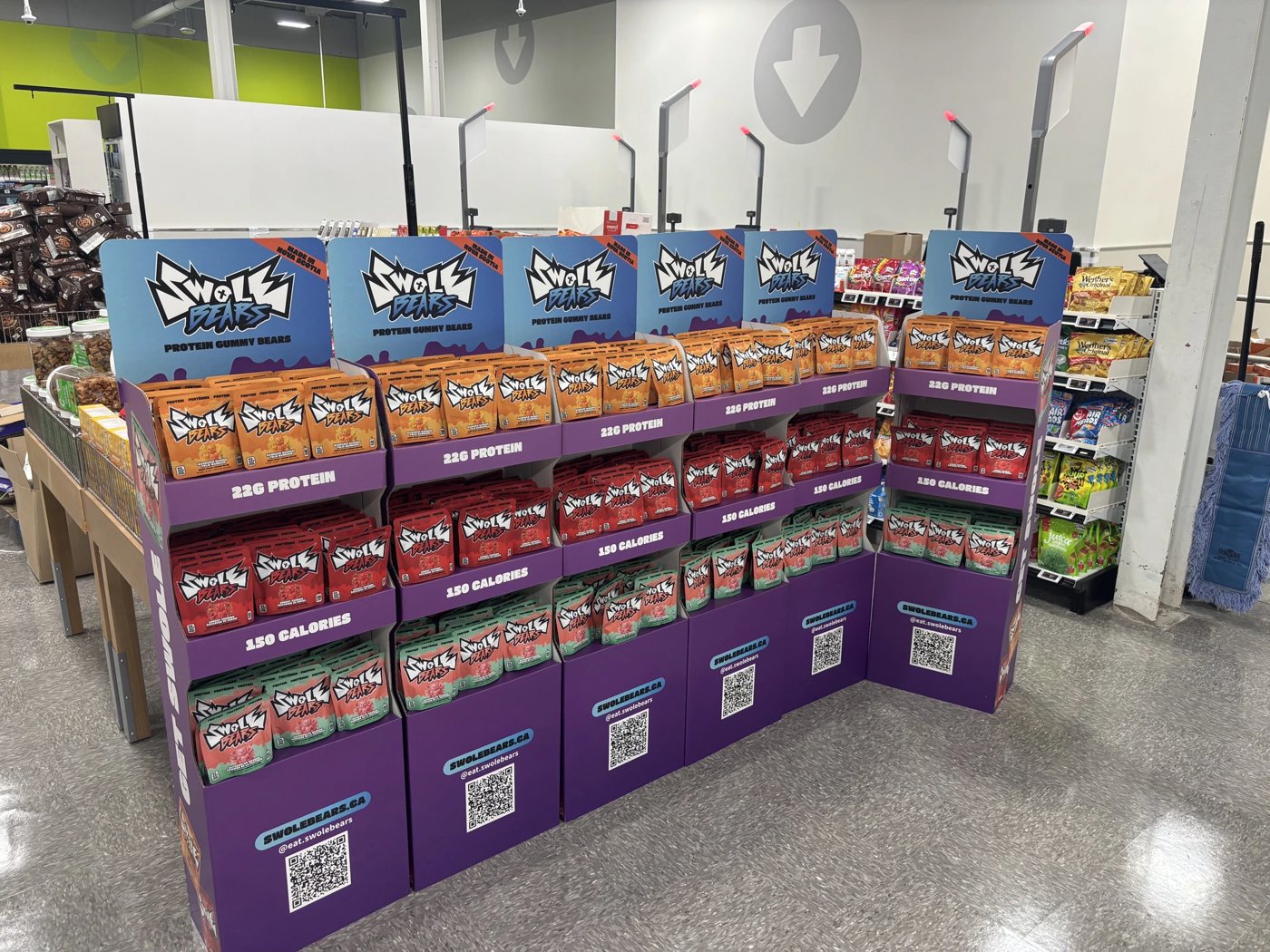 Swole Bears display in a store